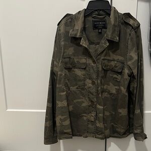Lucky Brand Olive Camouflage Jacket